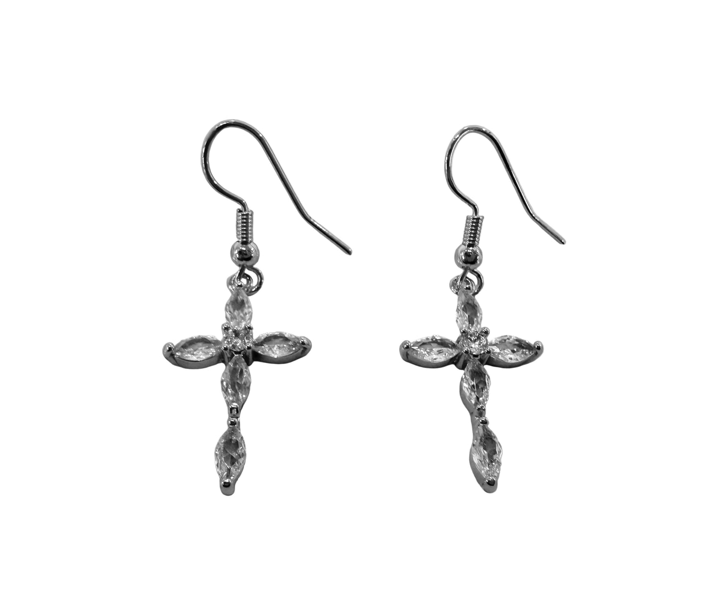 Cross CZ Earrings #10-2566001108