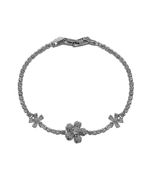 Flower CZ Bracelet #60-10045