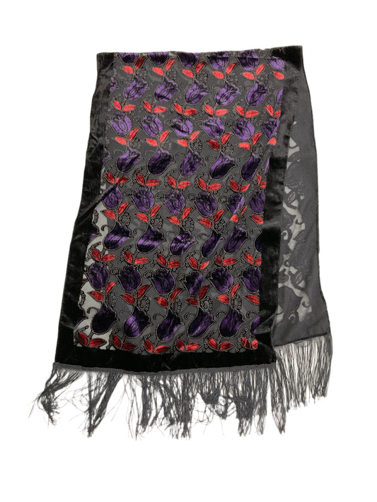 Floral Velvet Scarf #89-124420