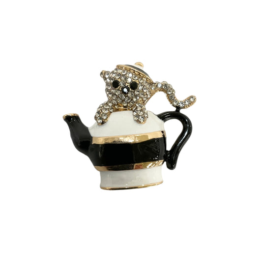 Teapot Cat Pin #89-252476