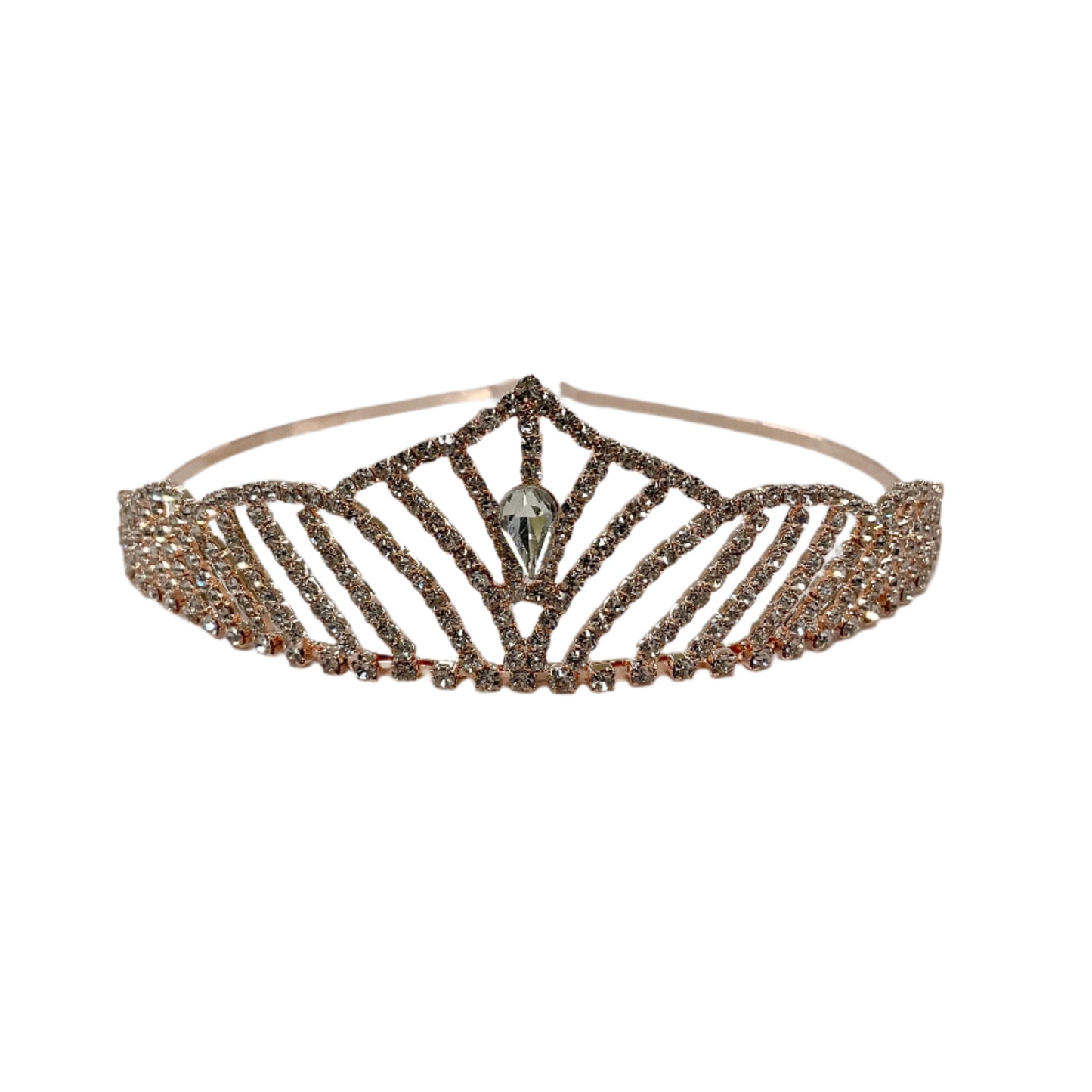 Decorative tiara with intricate design on a light background