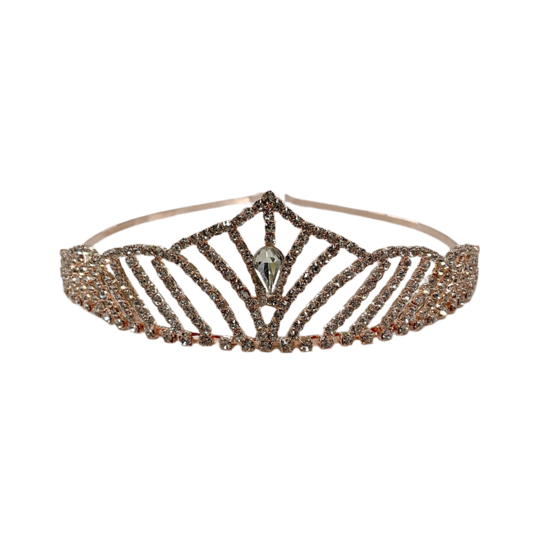 Decorative tiara with intricate design on a light background