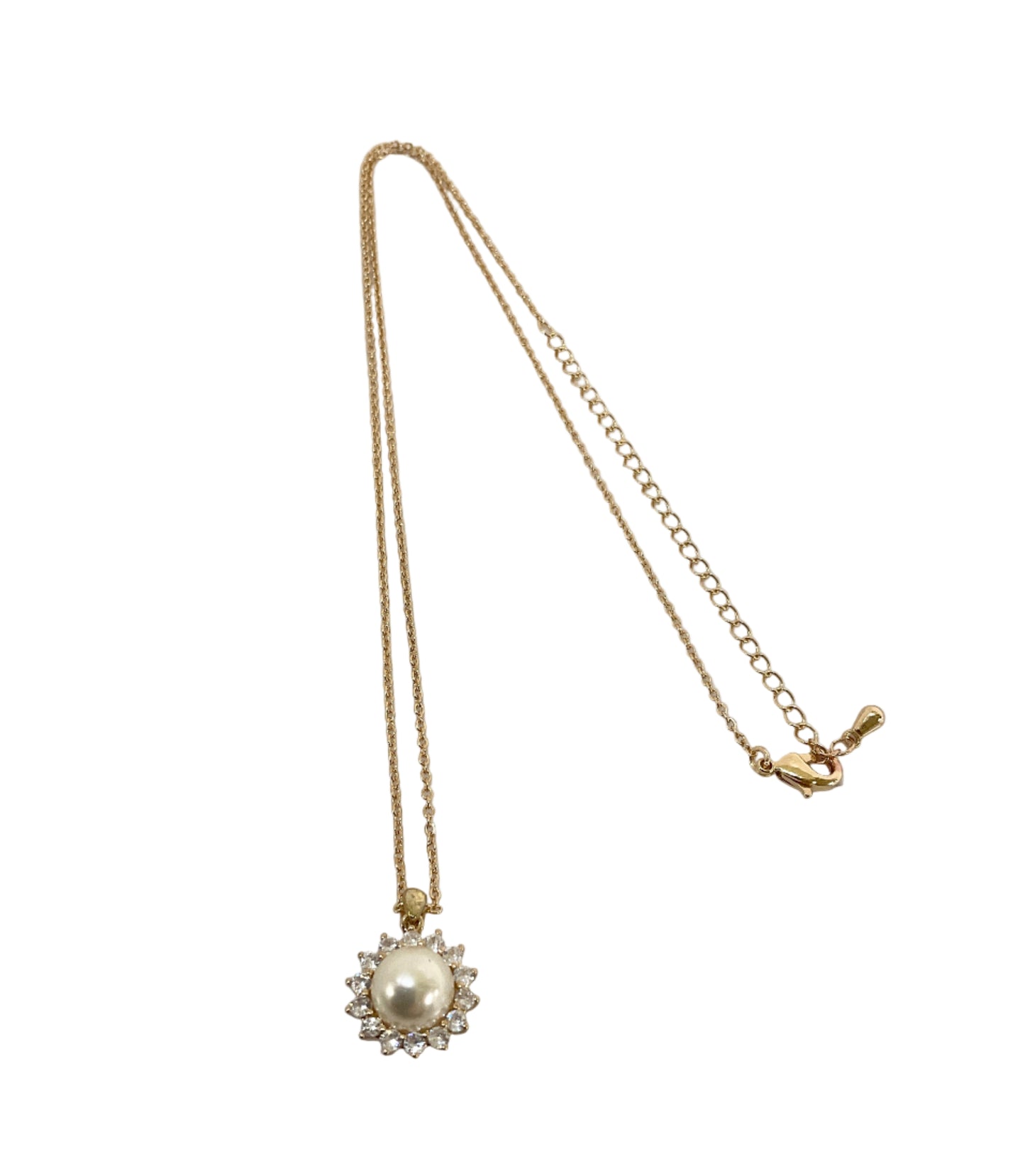 Pearl CZ Necklace #10-17468