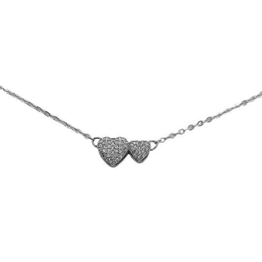 Hearts CZ Necklace #10-18218