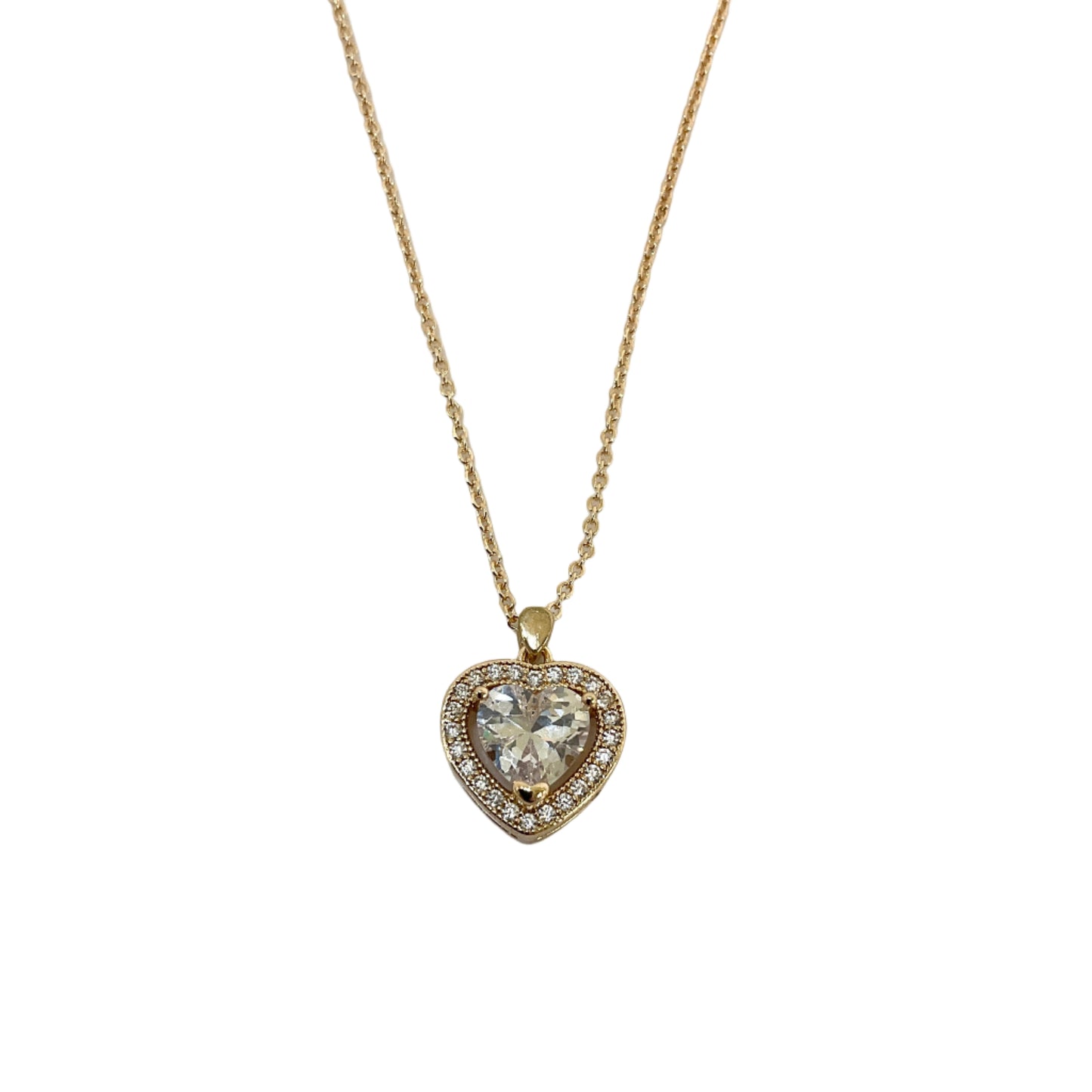 Heart CZ Necklace #10-18176