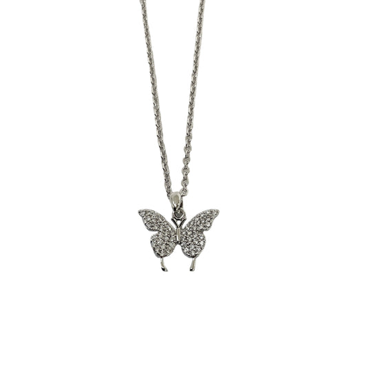 Butterfly CZ Necklace #10-18020