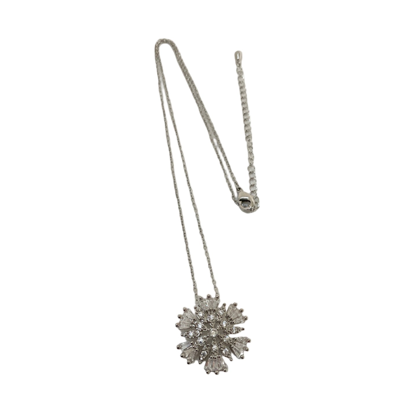 Snowflake CZ Necklace #12-18177