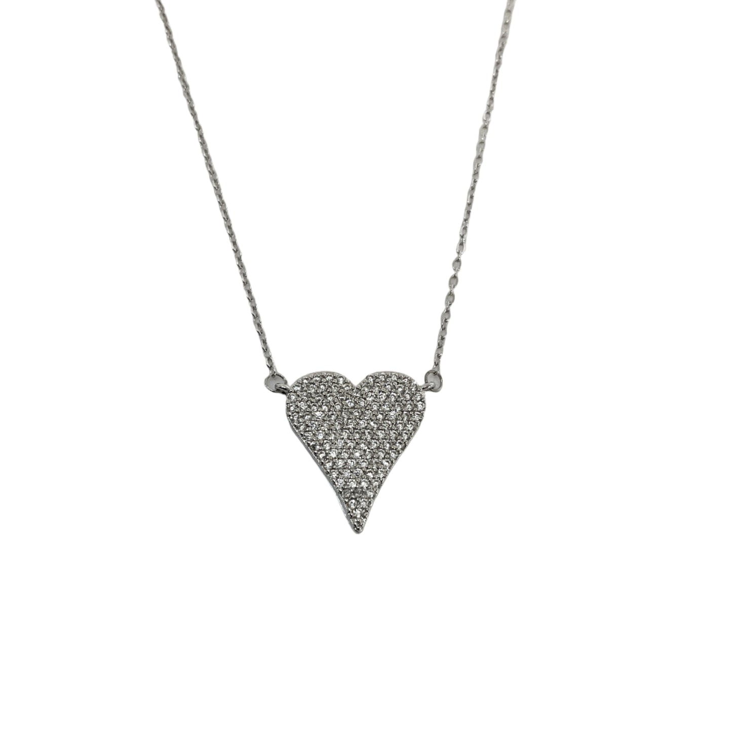 Heart CZ Necklace #10-18135