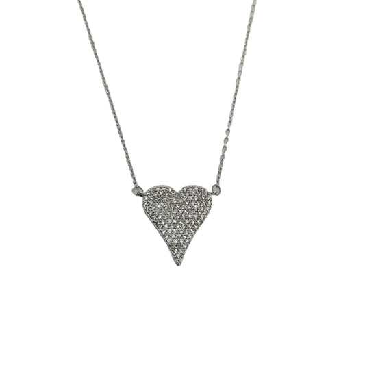 Heart CZ Necklace #10-18135
