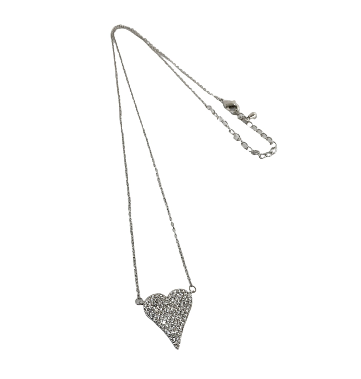 Heart CZ Necklace #10-18135