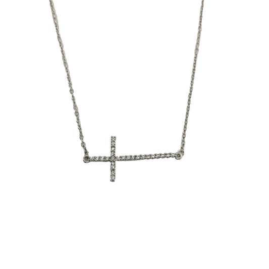 Cross CZ Necklace #12-17777