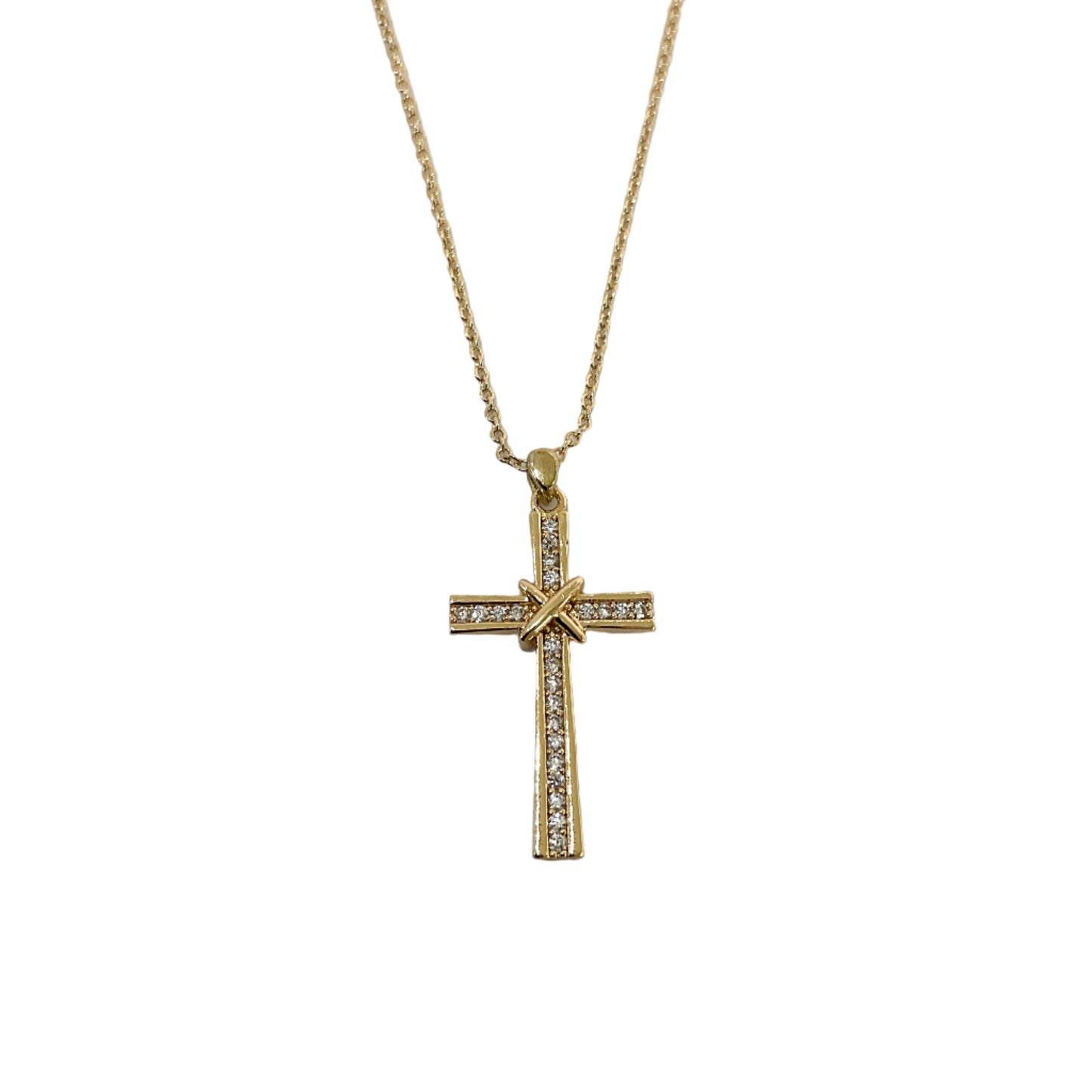 CZ Cross Necklace #10-17464