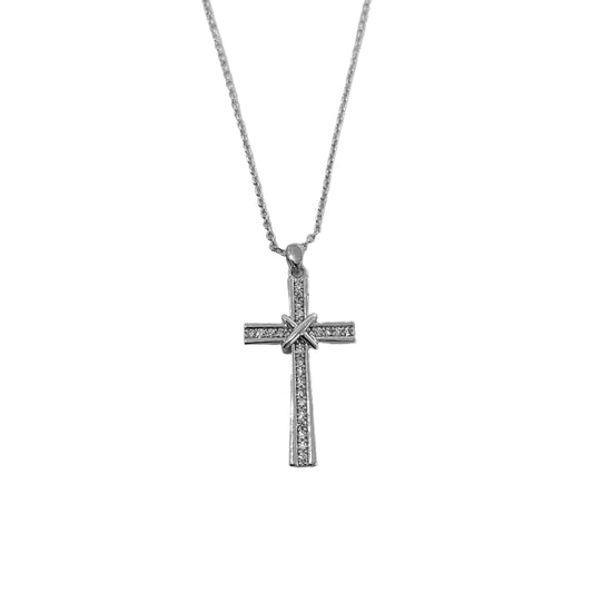 CZ Cross Necklace #10-17464
