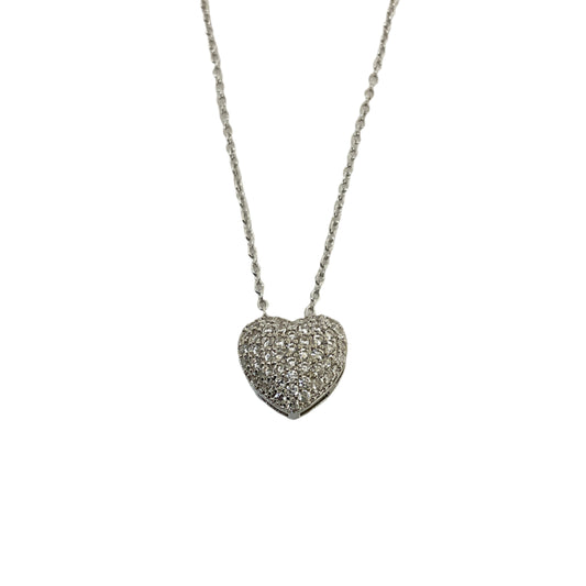 Heart CZ Necklace #10-18299