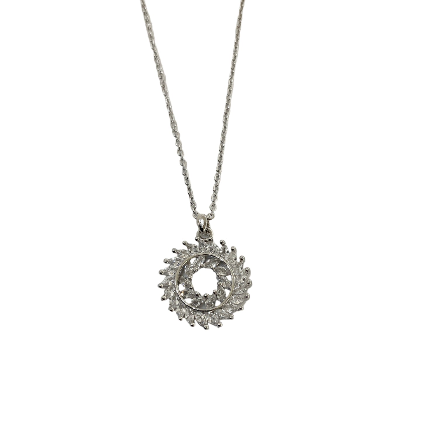Circle CZ Necklace #10-17918