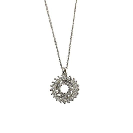 Circle CZ Necklace #10-17918