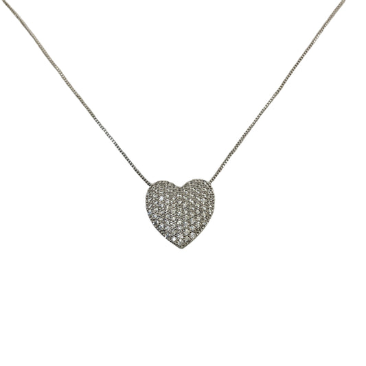 Heart CZ Necklace #10-17995