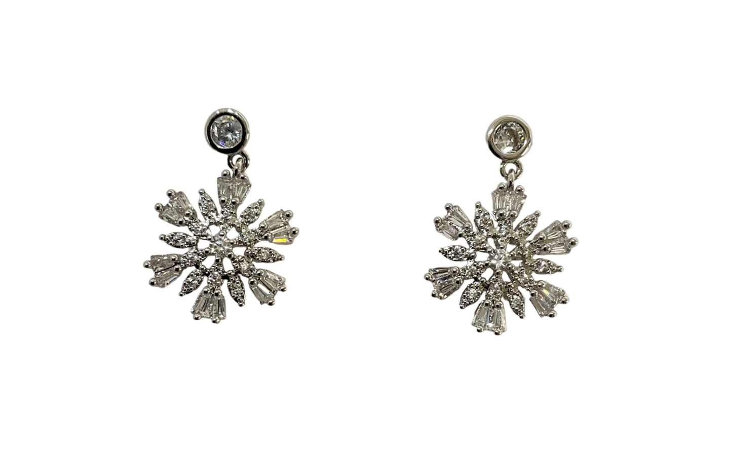 Snowflake CZ Earring #10-27773