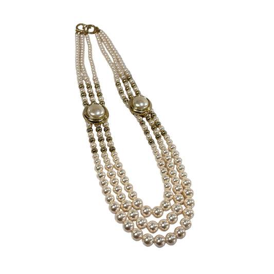 Statement Faux Pearl Necklace