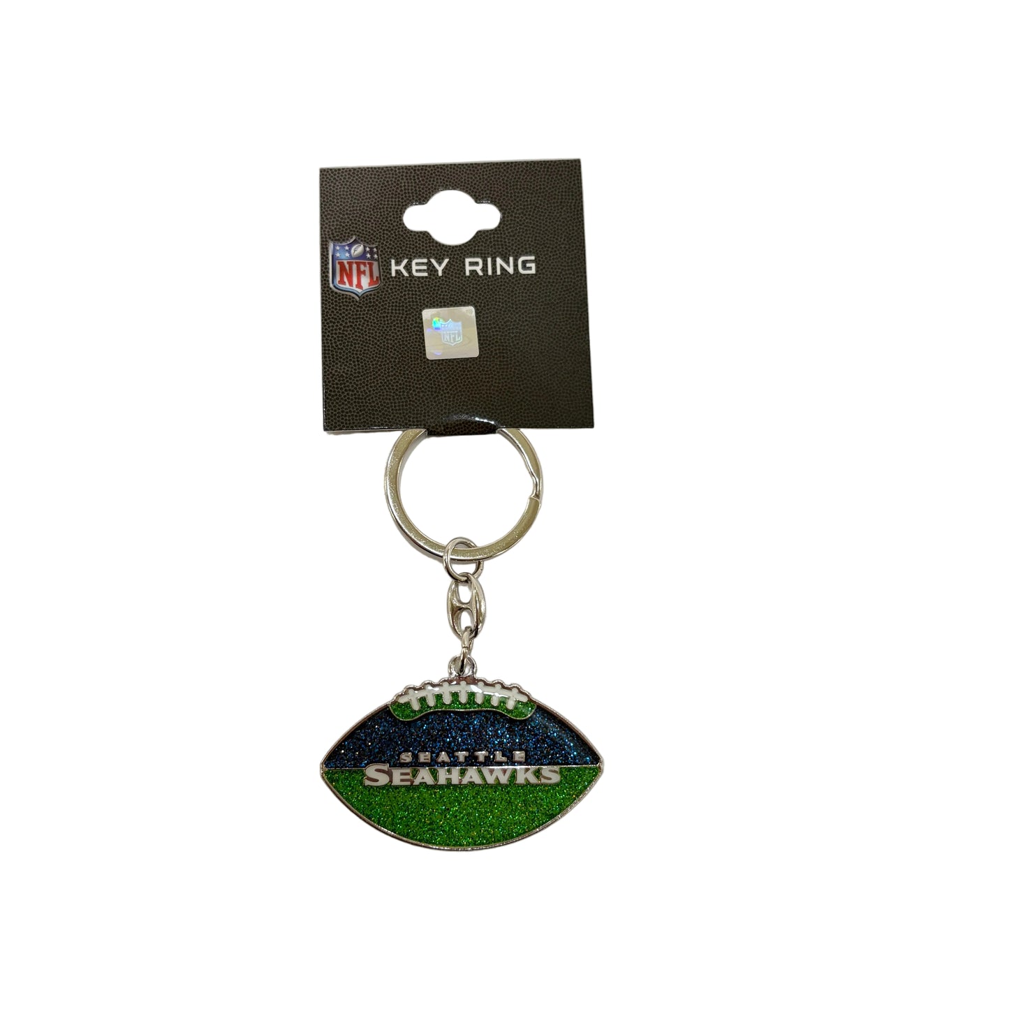 Seahawks Football Glitter Keychain #80-64614