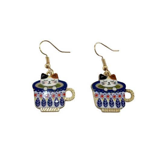 Tea Cat Earring #89-261141