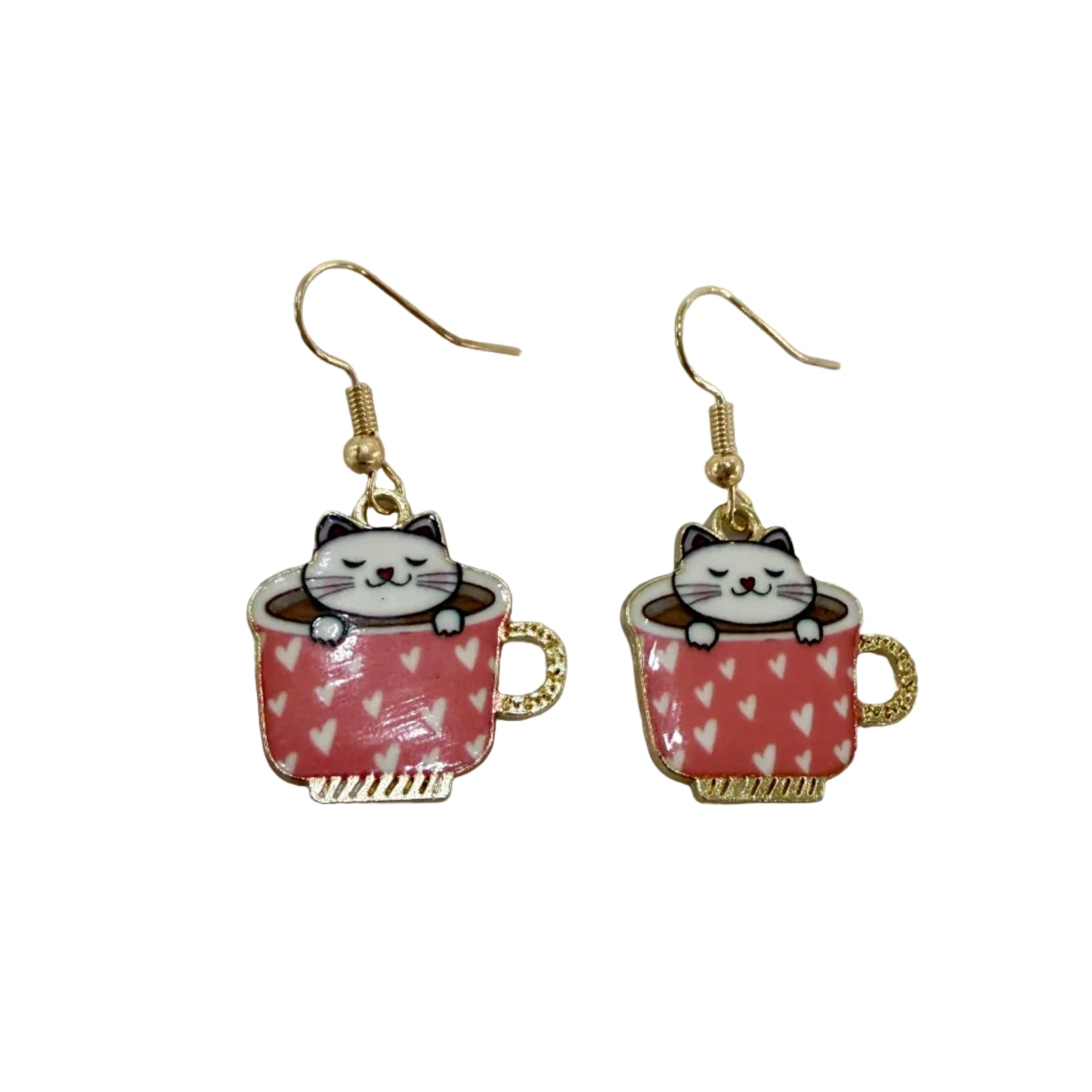 Tea Cat Earring #89-261142