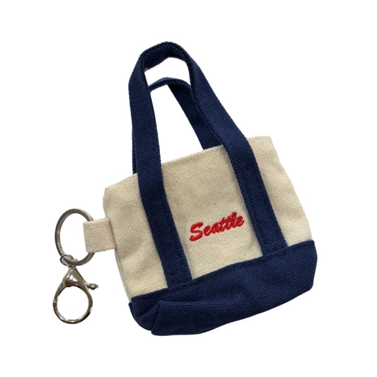 Seattle Tiny Tote Bag Keychain #89-26074