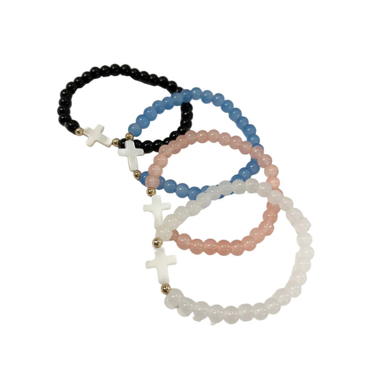 Cross Bracelet Dozen Set Assorted #89-2610034