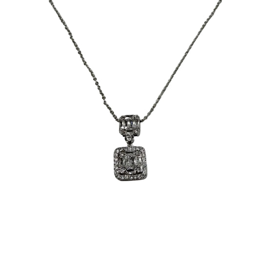 Square CZ Necklace #10-18348