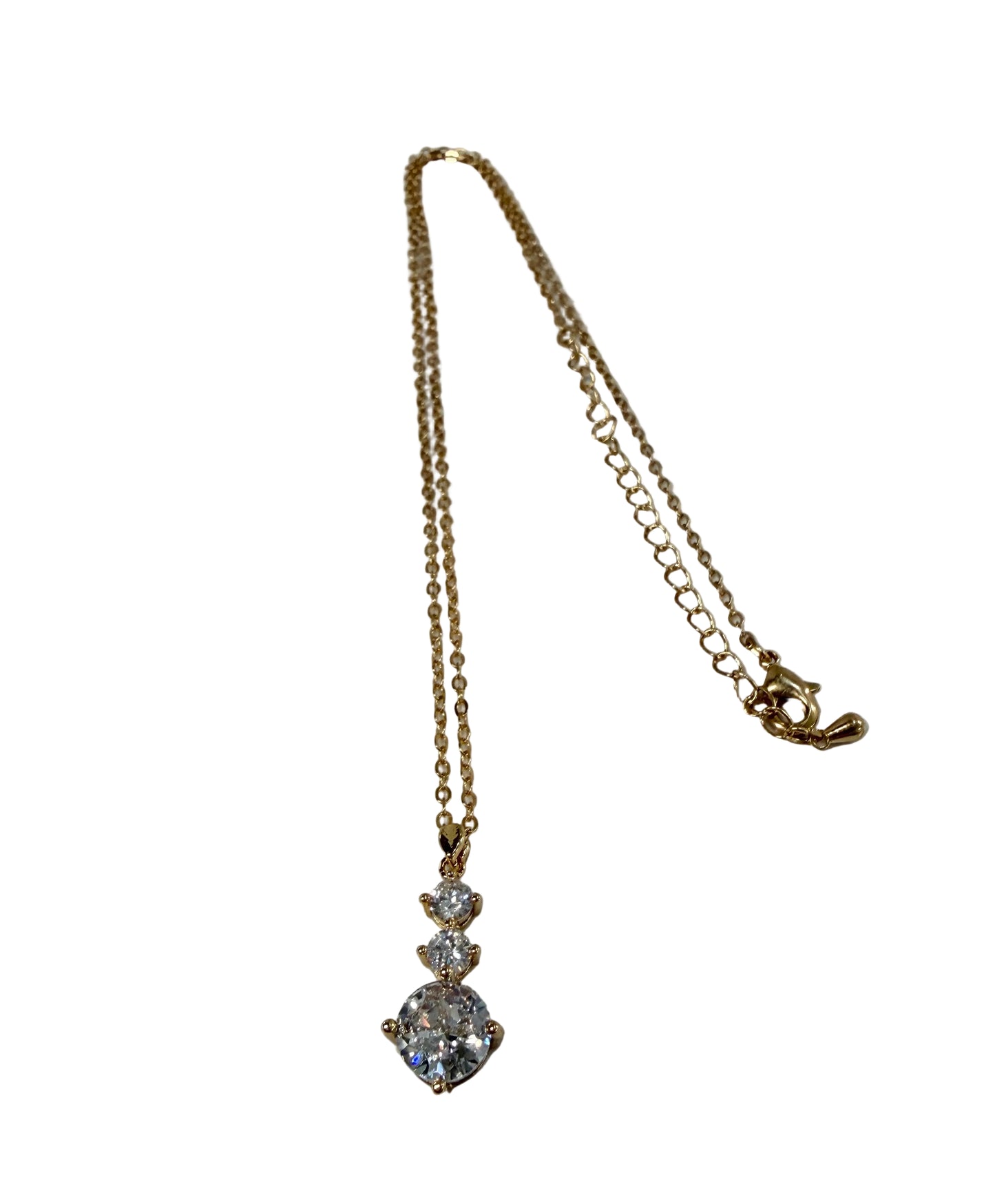 Drop CZ Necklace #10-18173