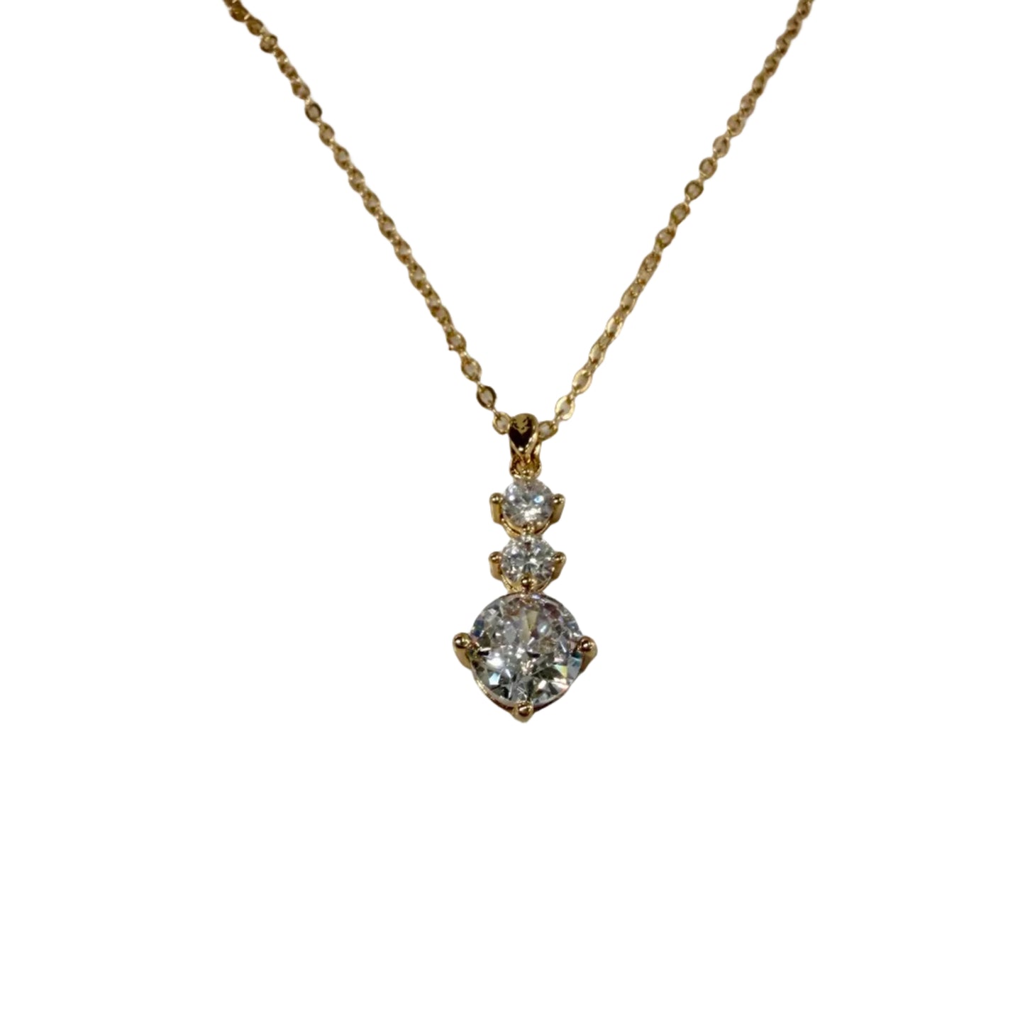 Drop CZ Necklace #10-18173