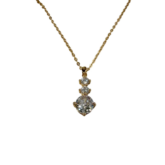 Drop CZ Necklace #10-18173