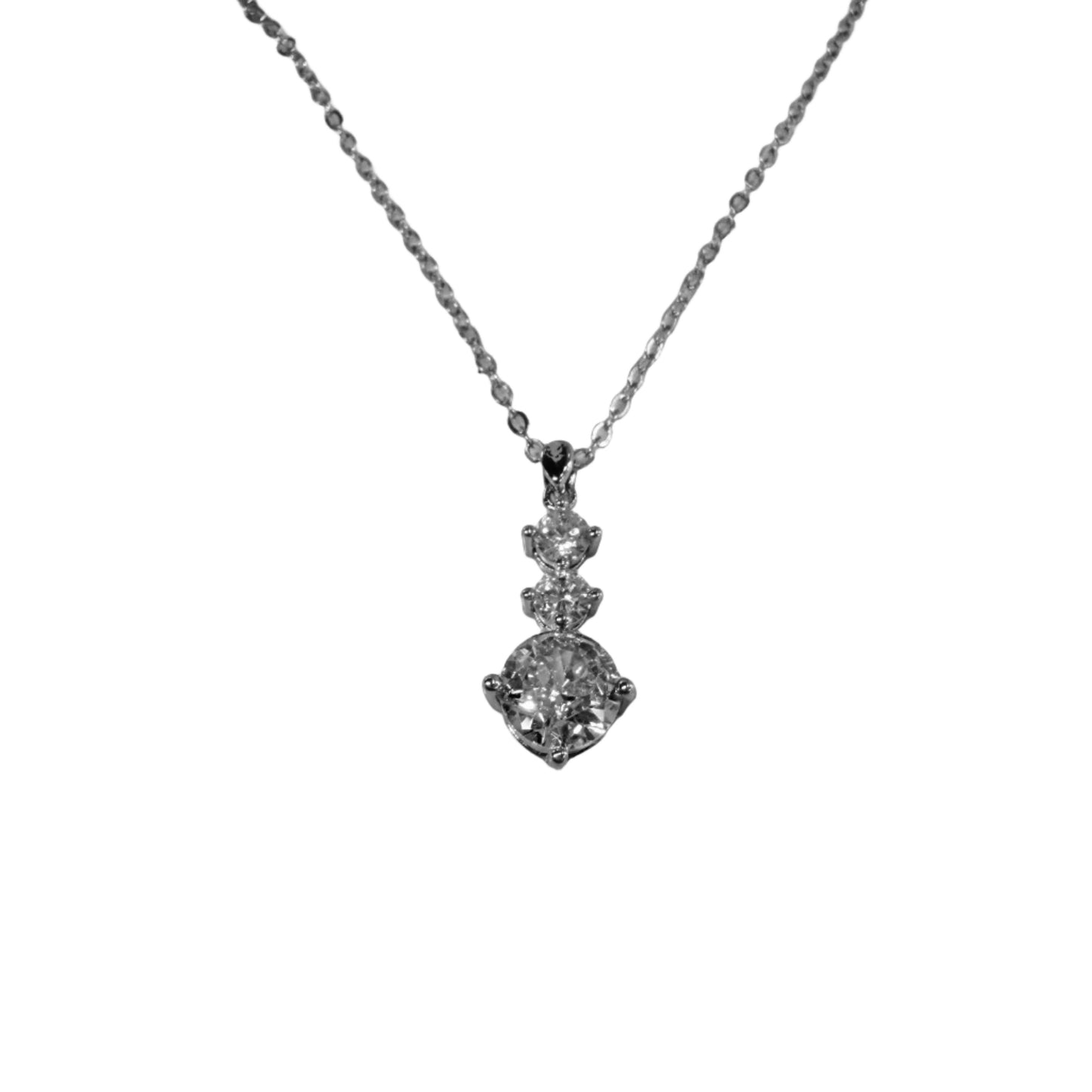 Drop CZ Necklace #10-18173