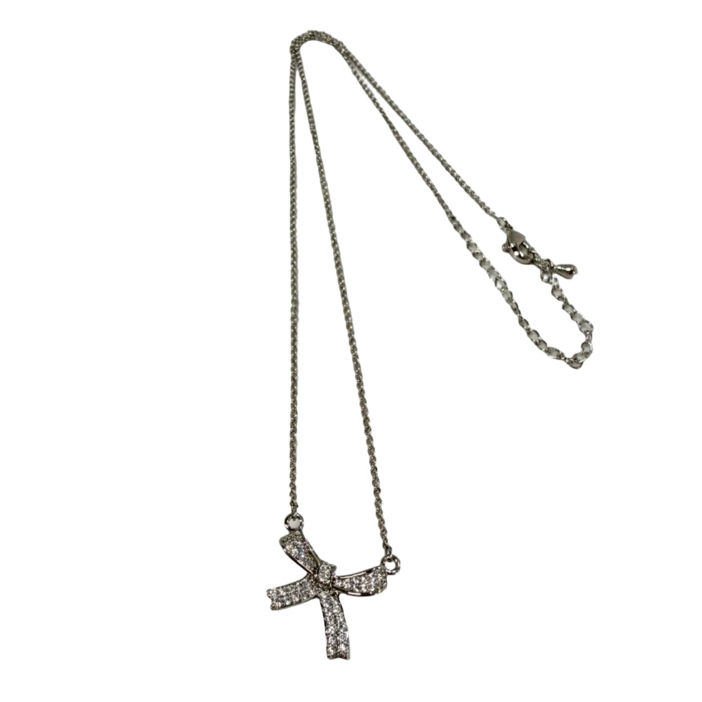 Bow CZ Necklace #10-18356
