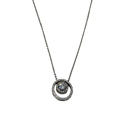 Circle CZ Necklace #10-17920