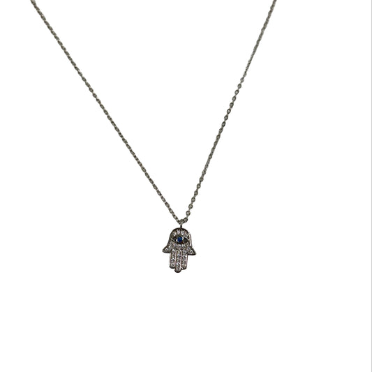 Hand CZ Necklace #89-18126
