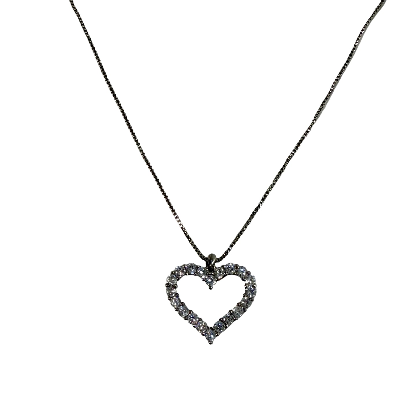 Heart CZ Necklace #10-19026