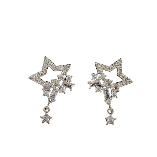 Stars CZ Earrings #10-29012