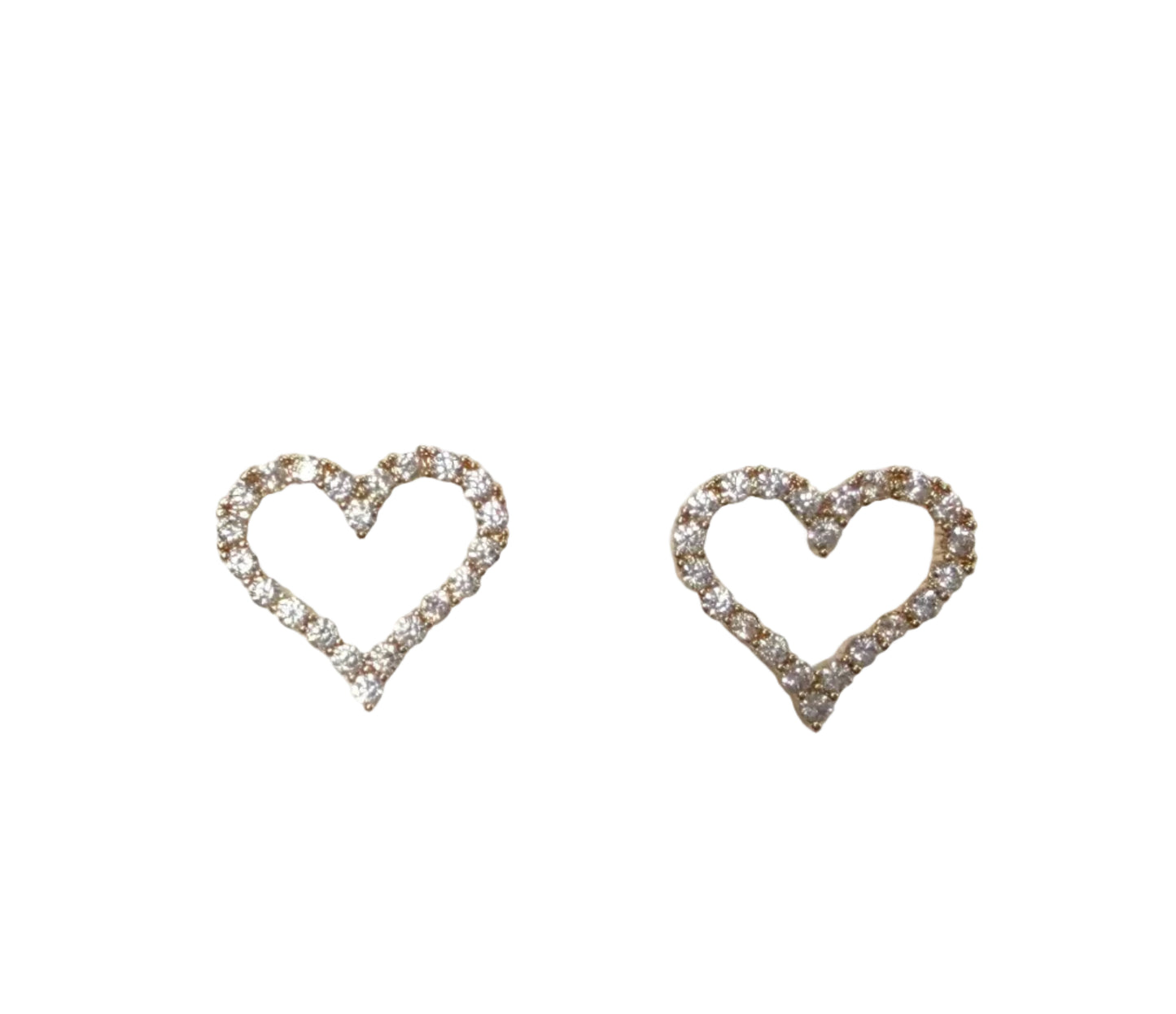 Heart CZ Earrings #10-28503