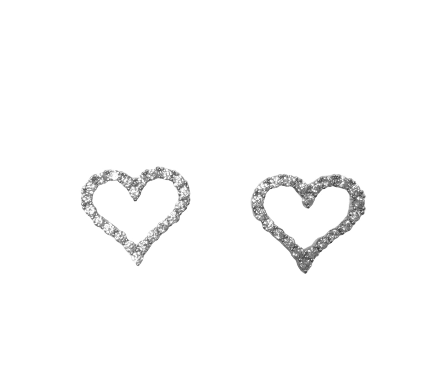 Heart CZ Earrings #10-28503