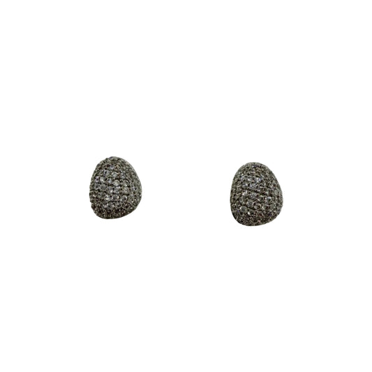 Oval Pave CZ Earrings #10-28498