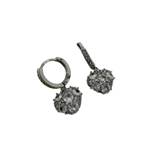 Heart Huggie CZ Earrings #10-28497