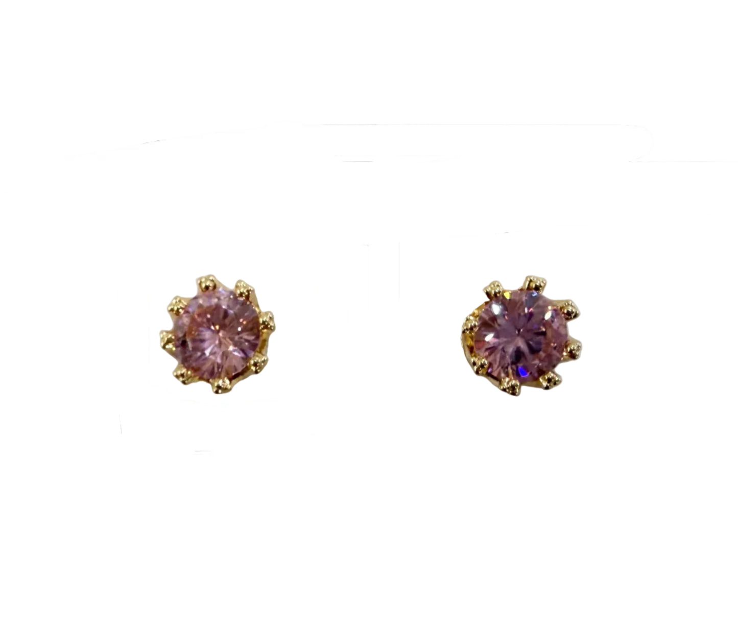 Crown CZ Post Earrings #10-6031501