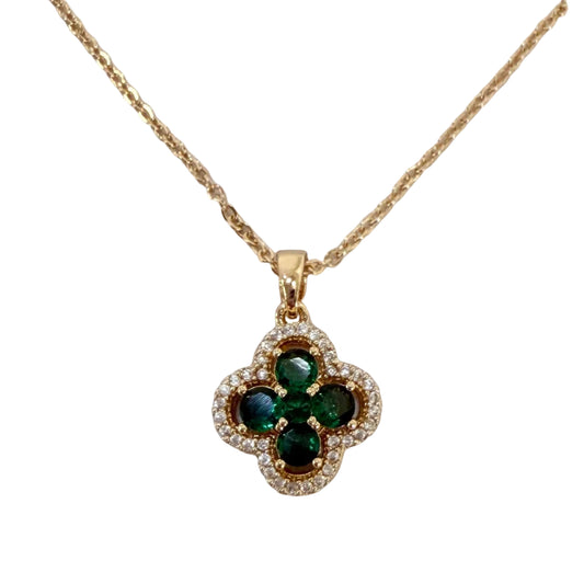 Clover CZ Spin Necklace #10-6032302