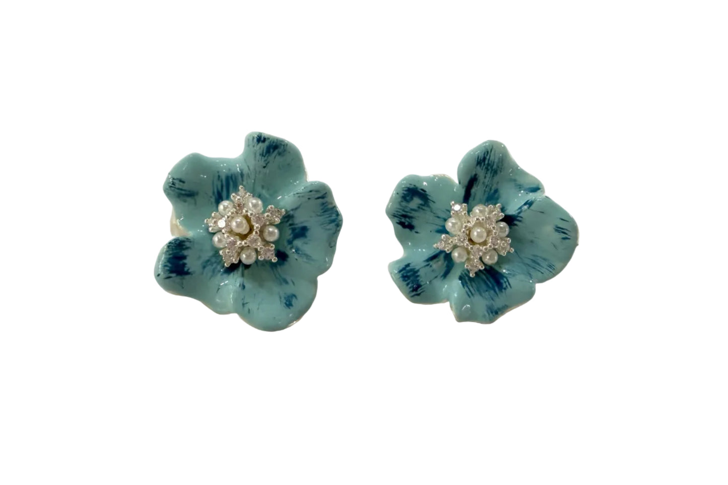 Blue Flower Earring #60-40501