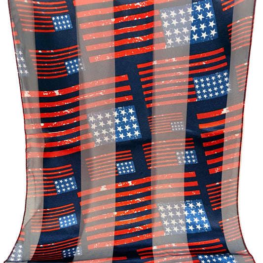 Flag USA Satin Scarf #ON-4004NY