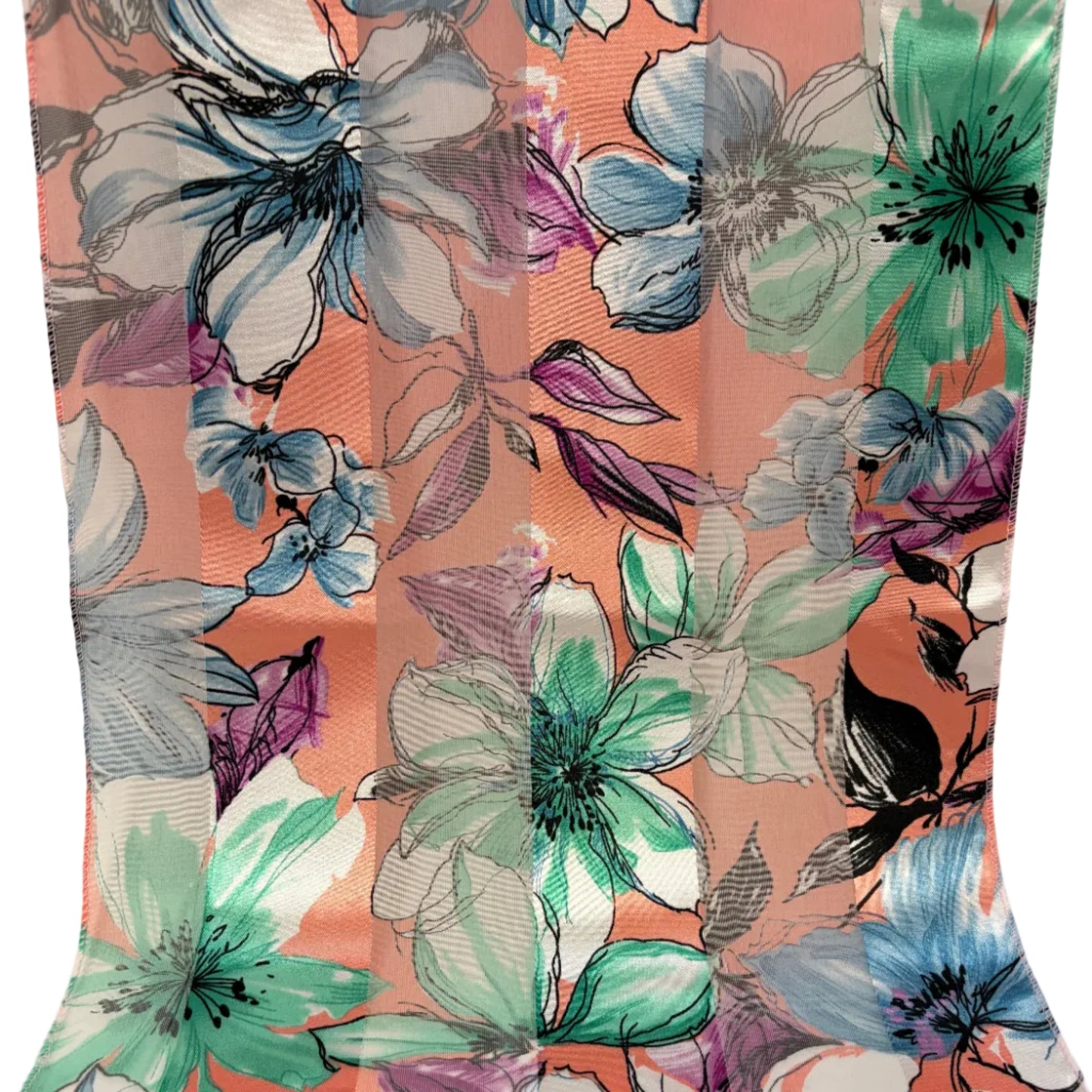Floral Satin Scarf #OP-1024