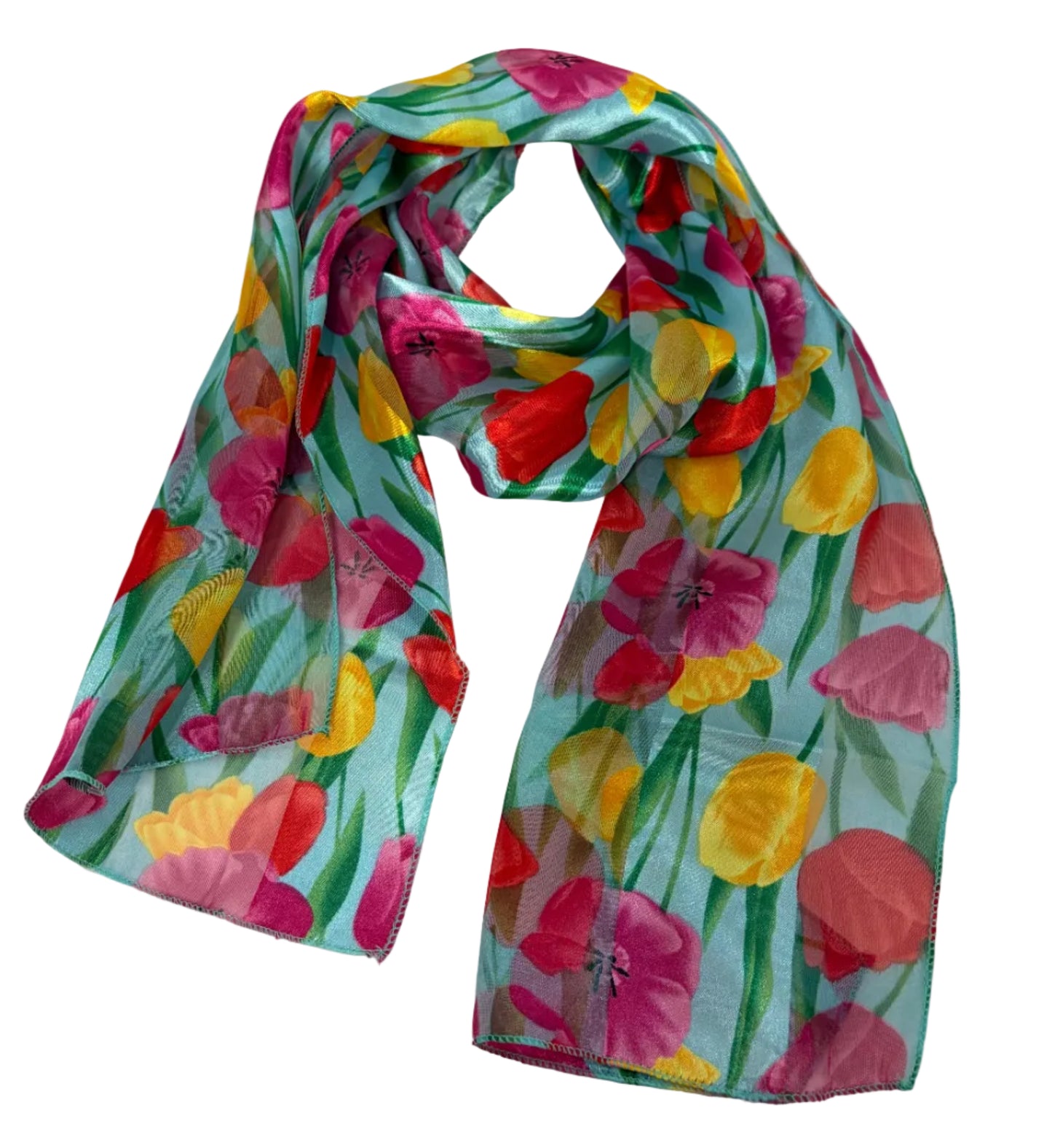 Tulip Satin Scarf #OF-1007