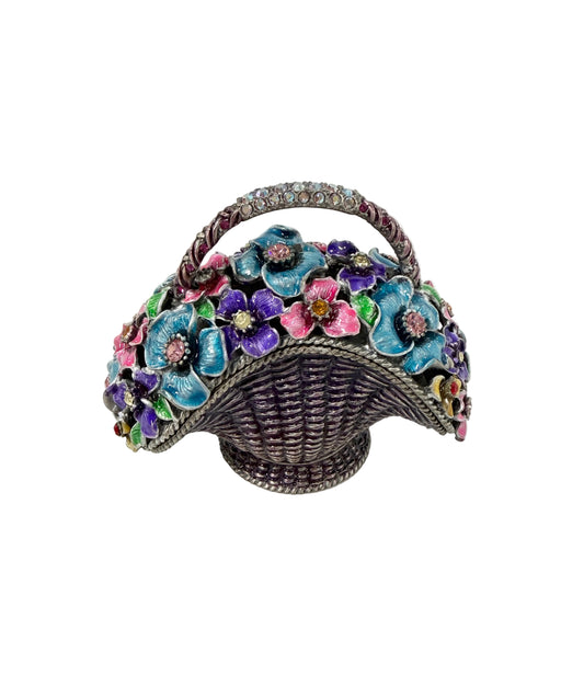 Flower Basket Trinket Box