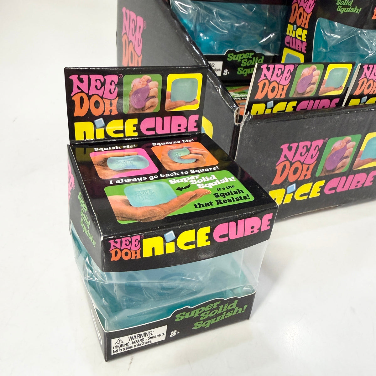 Squish Cube Toy Mixed Color 12 pieces Box Set